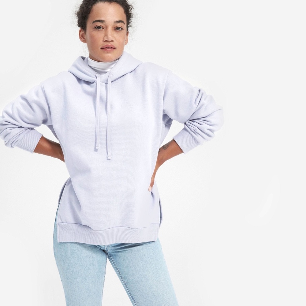 Everlane Oversized Fleece Hoodie - XXS, Lavender